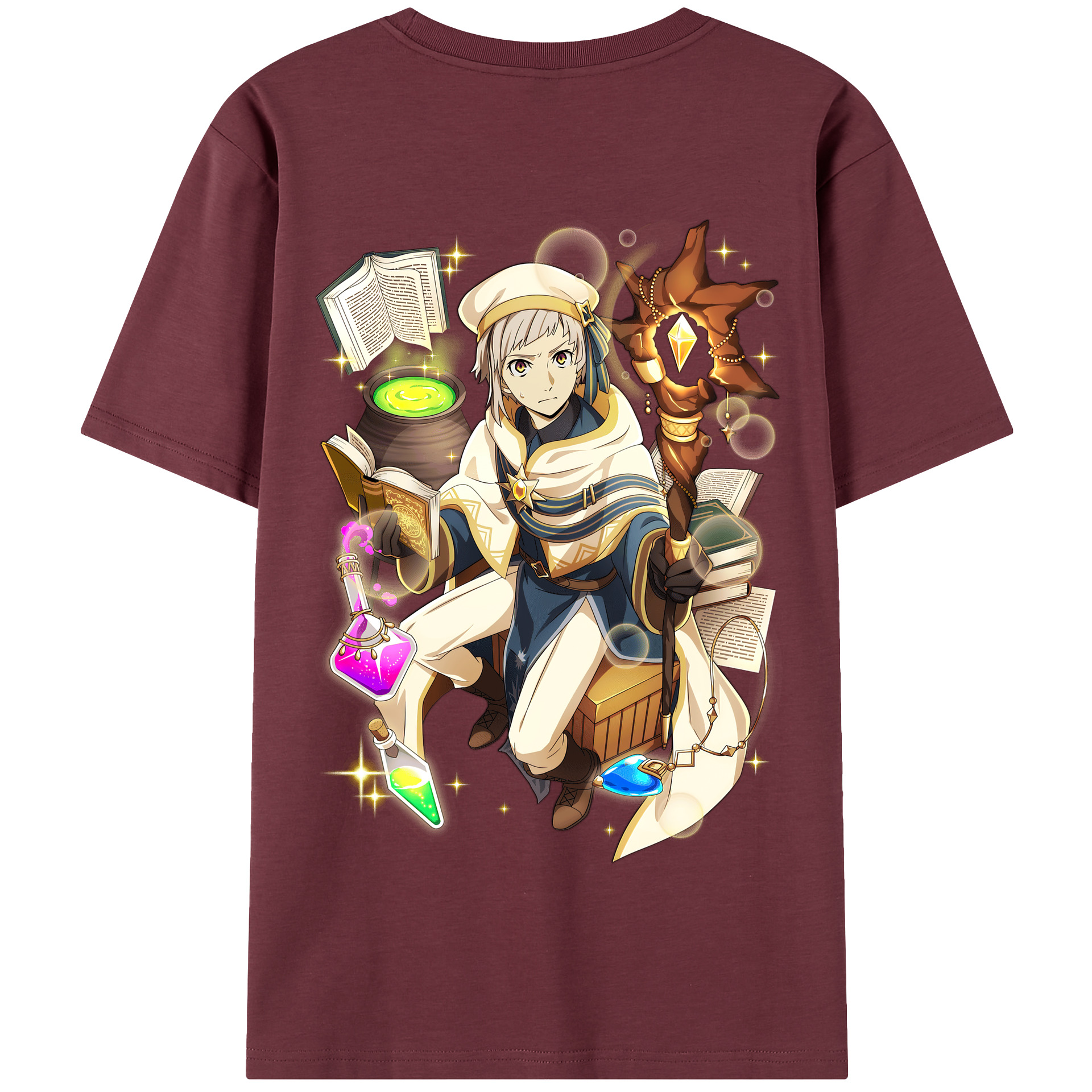 （画像用） 文豪ストレイドッグス Bungo Stray Dogs 綿100％半袖Tシャツ（背面プリント）